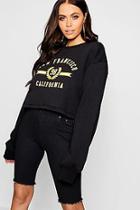 Boohoo San Francisco Oversized Crop Sweater