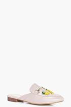 Boohoo Lara Fruit Patch Mule Loafer Nude