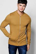 Boohoo Muscle Fit Jersey Bomber Jacket
