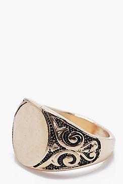 Boohoo Vintage Signet Ring