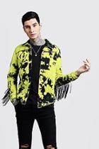 Boohoo Tie Dye Festival Shacket With Fringing