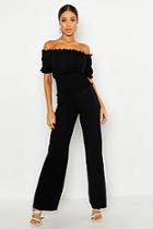 Boohoo Trousers With Shirred Waist