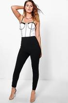 Boohoo Lorraine Contrast Bodice Jumpsuit