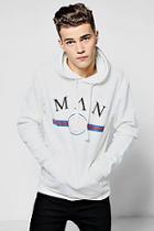 Boohoo Man Retro Print Hoodie