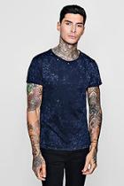 Boohoo Longline Tie Dye Studded T-shirt
