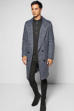 Boohoo Textured 3/4 Smart Lined Tailored Jacket