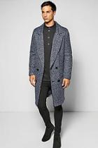 Boohoo Textured 3/4 Smart Lined Tailored Jacket