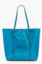 Boohoo Holly Holographic Shopper Bag With Insert