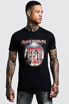 Boohoo Iron Maden Oversized License T-shirt