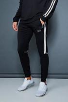 Boohoo Muscle Fit Jogger With Contrast Side Tape