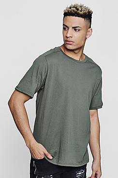 Boohoo Crew Neck Panel T-shirt