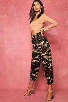 Boohoo Chain Trim Camo Cargo Trousers