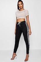 Boohoo Katie Knitted Sports Stripe Jogger