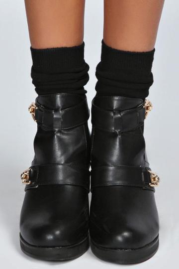 Boohoo Kendal 3 Pack Plain Ankle Socks - Black