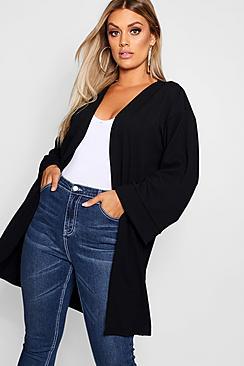 Boohoo Plus Kimono Sleeve Duster