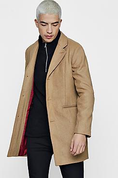 Boohoo Wool Mix Overcoat