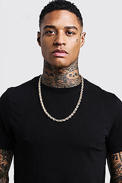 Boohoo Twisted Rope Chain Necklace