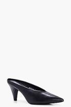 Boohoo Jessica Pointed High Vamp Kitten Mules