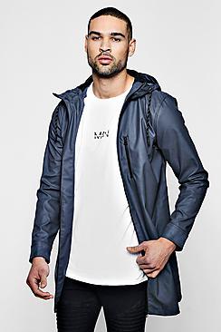 Boohoo Rubberised Hooded Unlined Parka