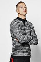 Boohoo Long Sleeve Twisted Yarn Polo