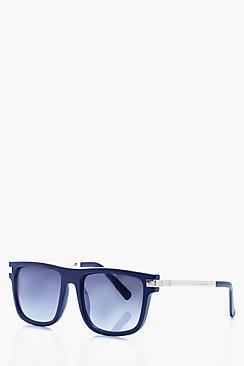 Boohoo Gold Trim Wayfarer Sunglasses
