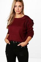 Boohoo Plus Charly Ruffle Detail Jumper