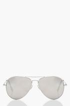 Boohoo Erin Aviator Sunglasses