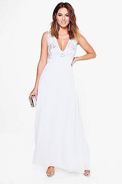 Boohoo Boutique Melli Embellished Maxi Dress