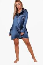 Boohoo Plus Amanda Sleep All Day Satin Night Dress