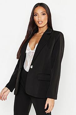 Boohoo Woven Pocket Detail Blazer