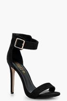 Boohoo Heather 2 Part Heel With Buckle Detail