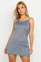Boohoo Plus Gingham Strappy Pinafore Dress