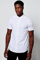 Boohoo Short Sleeve X Print Shirt