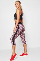 Boohoo Gwen Fit Printed High Waisted Capri Leggings