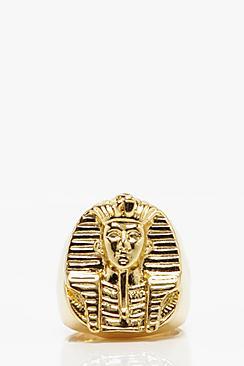 Boohoo Egyptian Engraved Signet Ring