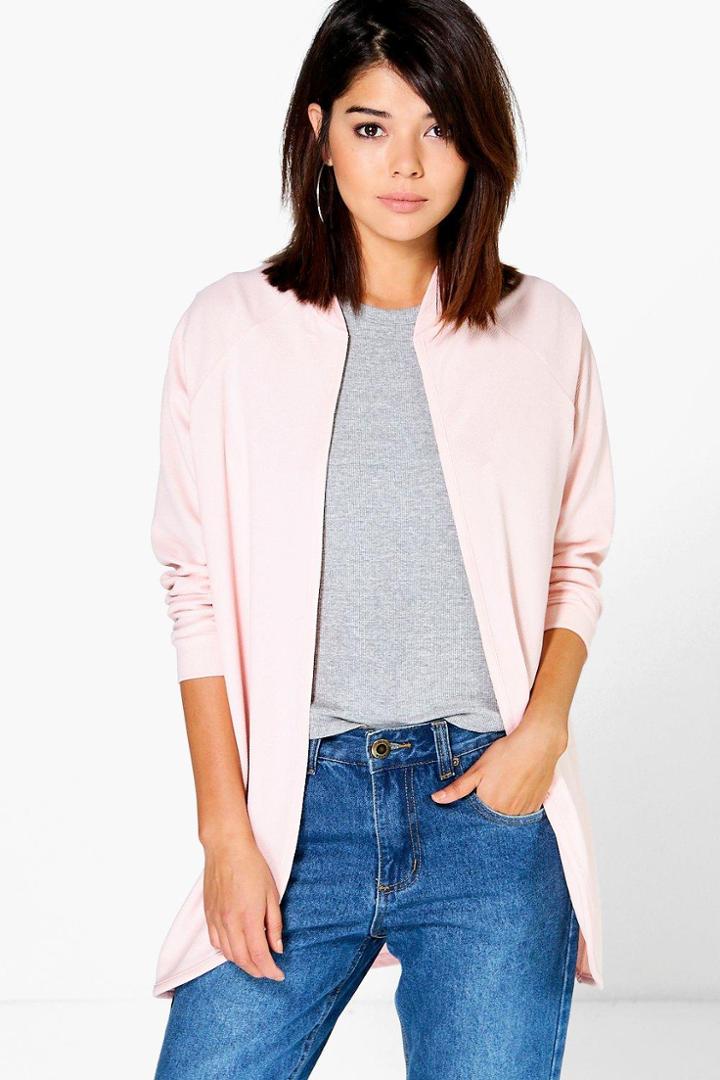 Boohoo Naomi Edge To Edge Duster Nude