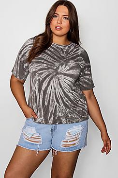 Boohoo Plus Nina Tie Dye T Shirt