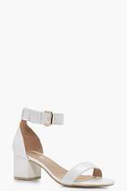 Boohoo Erin Ankle Band Low Block Heel 2 Parts