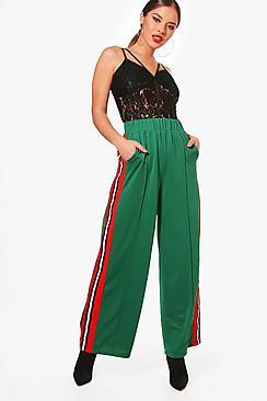 Boohoo Petite Woven Slouchy Track Pant