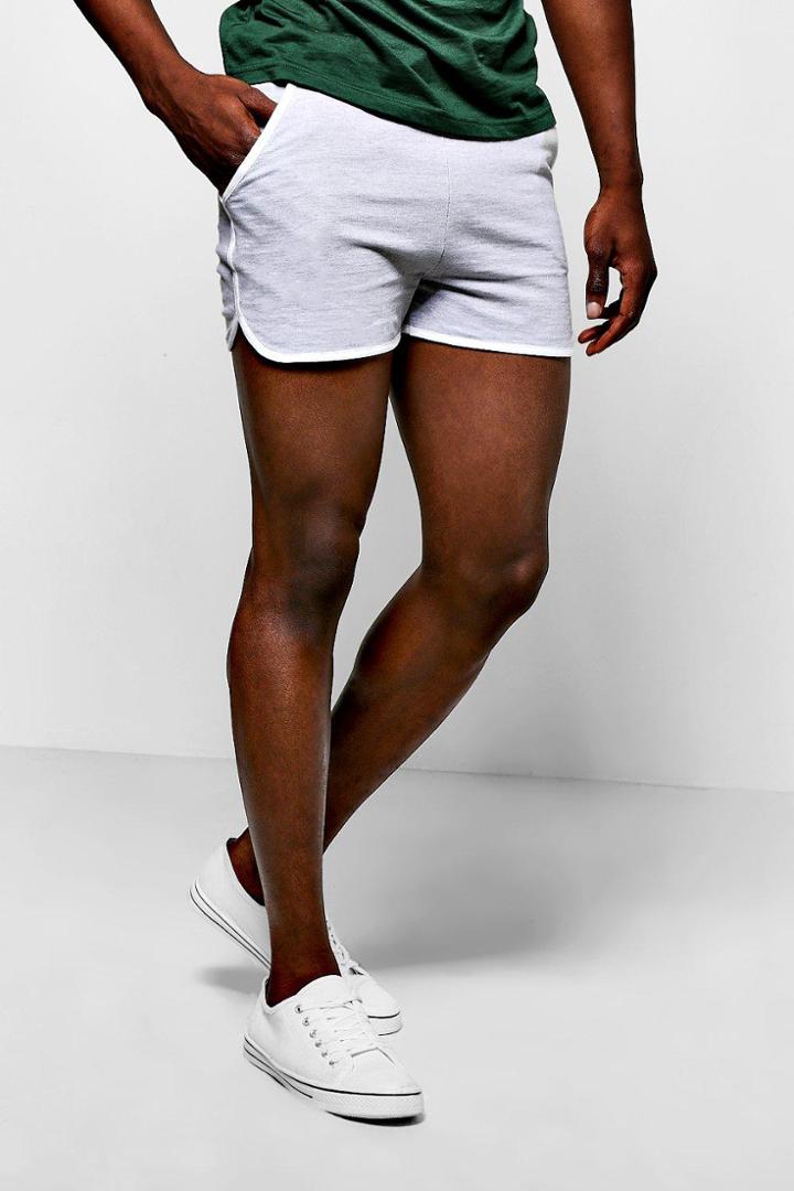 Boohoo Jersey Running Shorts Grey