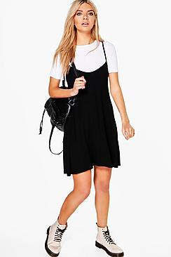 Boohoo Vita Short Sleeved Cami Shift Dress
