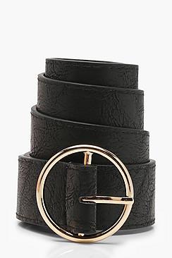 Boohoo Rachel Ring Detail Boyfriend Belt
