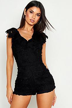 Boohoo Lace Playsuit