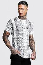 Boohoo Original Man Snake Print T-shirt