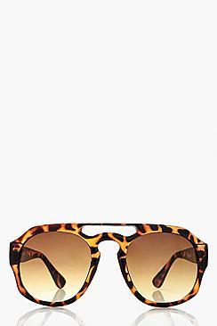 Boohoo Megan Tortoishell Bridge Sunglasses