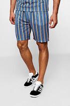 Boohoo Multi Stripe Mesh Shorts Co-ord