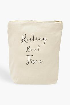 Boohoo Resting Beach Face Wash Bag