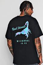 Boohoo Real Friends Neon Design T-shirt