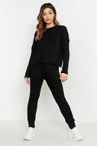 Boohoo Cable Knit Pants Co-ord