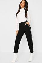 Boohoo Piping Detail Tapered Trouser